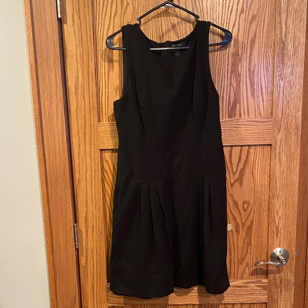 White House Black Market Black Mini Dress Size 12 NWOT
